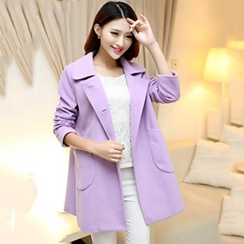  Maternity's Loose Pregnant Women Woolen Overcoat