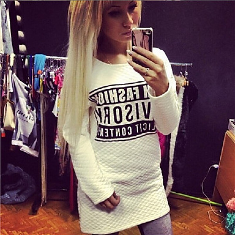 Women's Vintage Sexy Bodycon Casual Print Hoodies , Long Sleeve Cotton Women's Vintage Sexy Bodycon Casual Print Hoodies , Long Sleeve Cotton