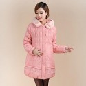 Maternity Long Down & Parka , Lace Long Sleeve Lace/Polyester/Organic Cotton