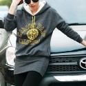 Women's Yellow/Gray Hoodies , Casual Long Sleeve Women's Yellow/Gray Hoodies , Casual Long Sleeve