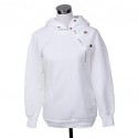Women's Solid White / Black / Gray Hoodies , Casual Hooded Long Sleeve