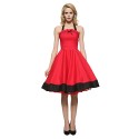 Women's Halter 50s Vintage Plus Sizes Swing Dress