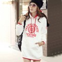 Women's Preppy Style Hood Long Sleeve Straight Warm Hoodies Women's Preppy Style Hood Long Sleeve Straight Warm Hoodies