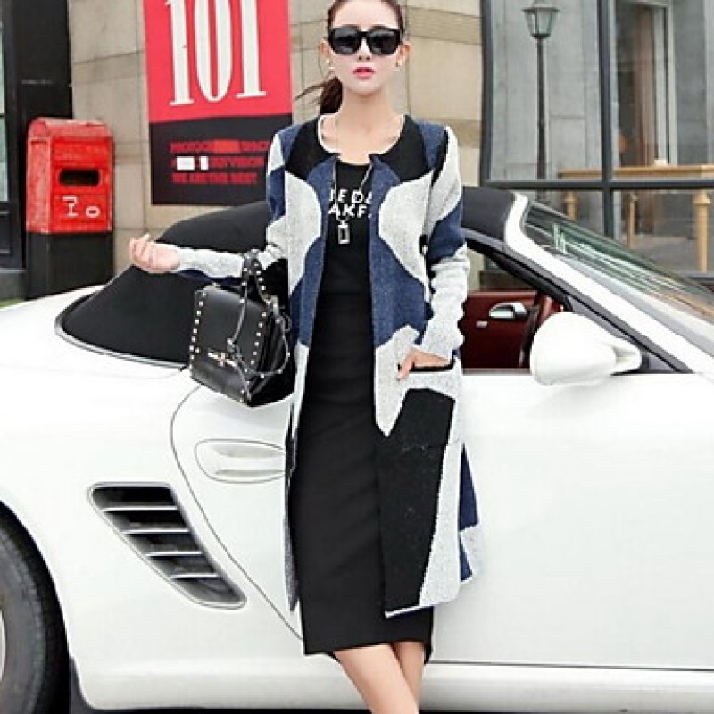 Maternity Long Coat , Casual/Work Long Sleeve Acrylic Maternity Long Coat , Casual/Work Long Sleeve Acrylic