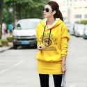 Women's Yellow/Gray Hoodies , Casual Long Sleeve Women's Yellow/Gray Hoodies , Casual Long Sleeve