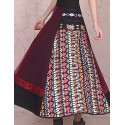 Our Story Women's Print Red SkirtsVintage Maxi