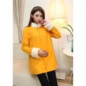 Maternity Long Coat , Casual Long Sleeve Cotton/Polyester